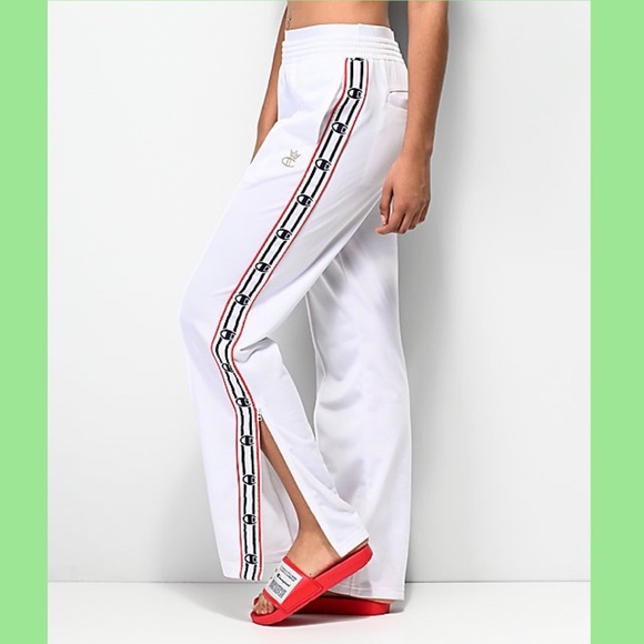 NWT Champion Logo Side Stripe Track Pants - Picture 2 of 3